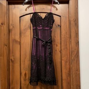 Betsey Johnson Black Lace Dress Size 4
